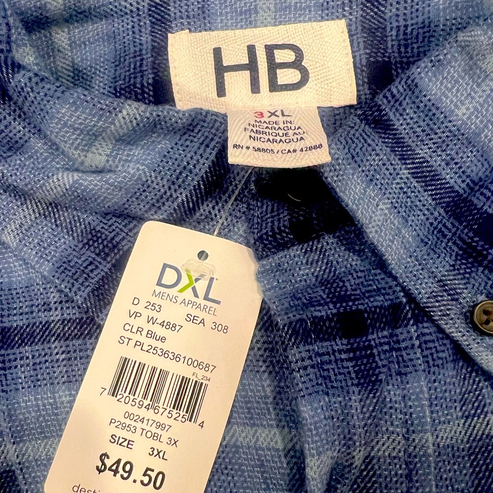 Lightweight flannel 3xl